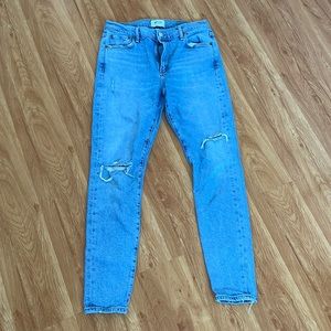 AGolde Sophie Skinny Mid high waist jeans light wash size 29